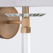 Renee 1 Light 10" Sconce in Aged Brass
