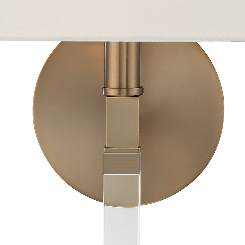 Renee 1 Light 10" Sconce in Aged Brass