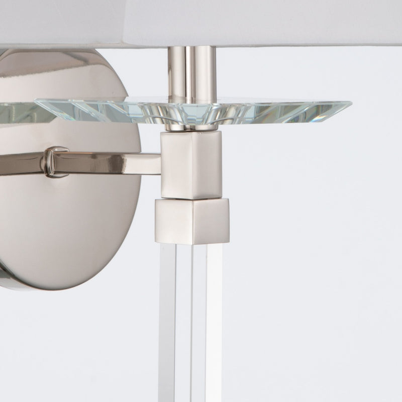 Renee 1 Light 10" Sconce in Polished Nickel
