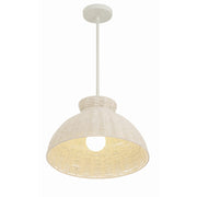 Reese 1 Light 16" Pendant in Matte White