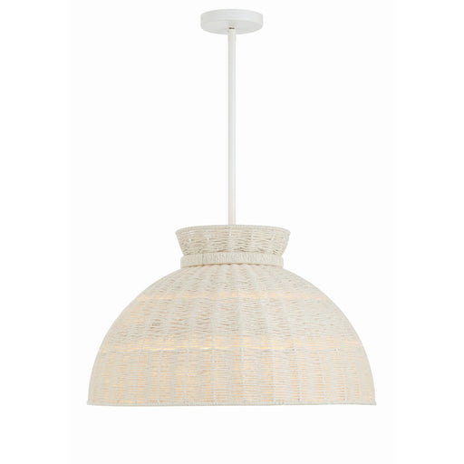 Reese 4 Light 22" Pendant in Matte White
