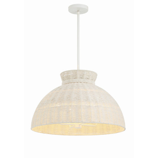 Reese 4 Light 22" Pendant in Matte White
