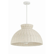 Reese 4 Light 22" Pendant in Matte White