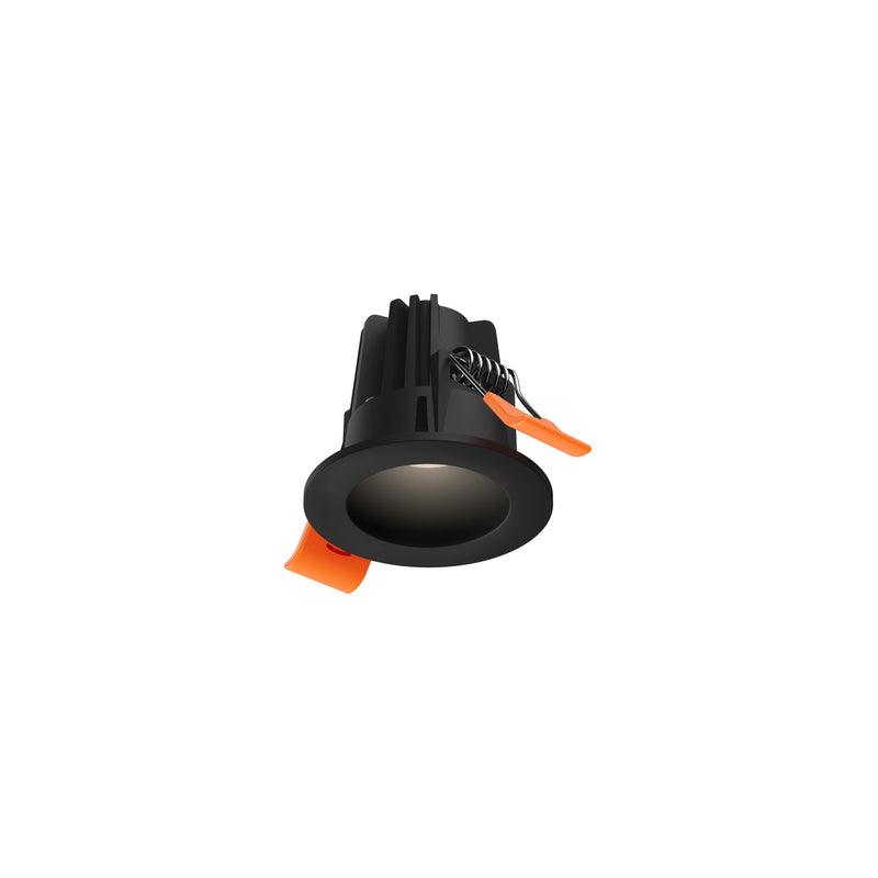 RGR 1" Round Color Select Plus Regressed Downlight in Black