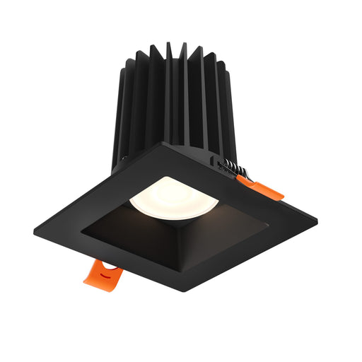 RGR 4" High-Powered Square Multi-Voltage Regressed Downlight in Black
