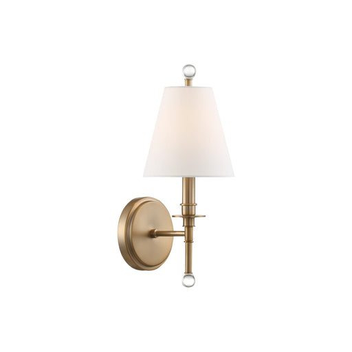 Riverdale 1 Light 6" Sconce in Aged Brass