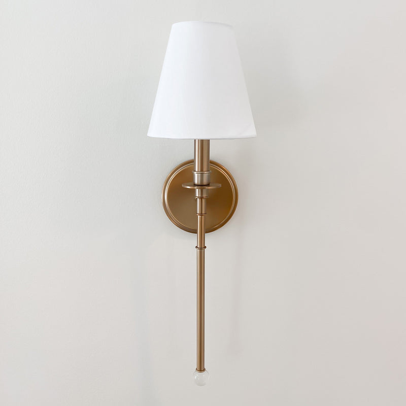 Riverdale 1 Light 6" Sconce in Aged Brass