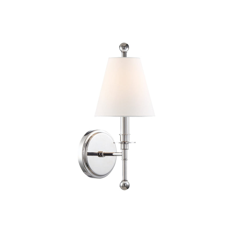 Riverdale 1 Light 6" Sconce in Polished Nickel