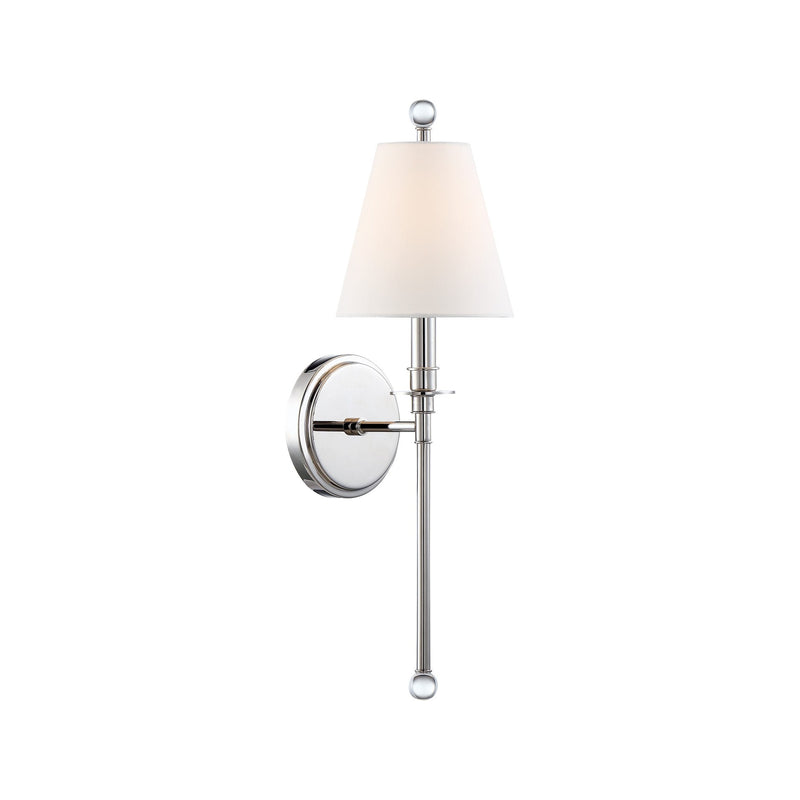 Riverdale 1 Light 6" Sconce in Polished Nickel