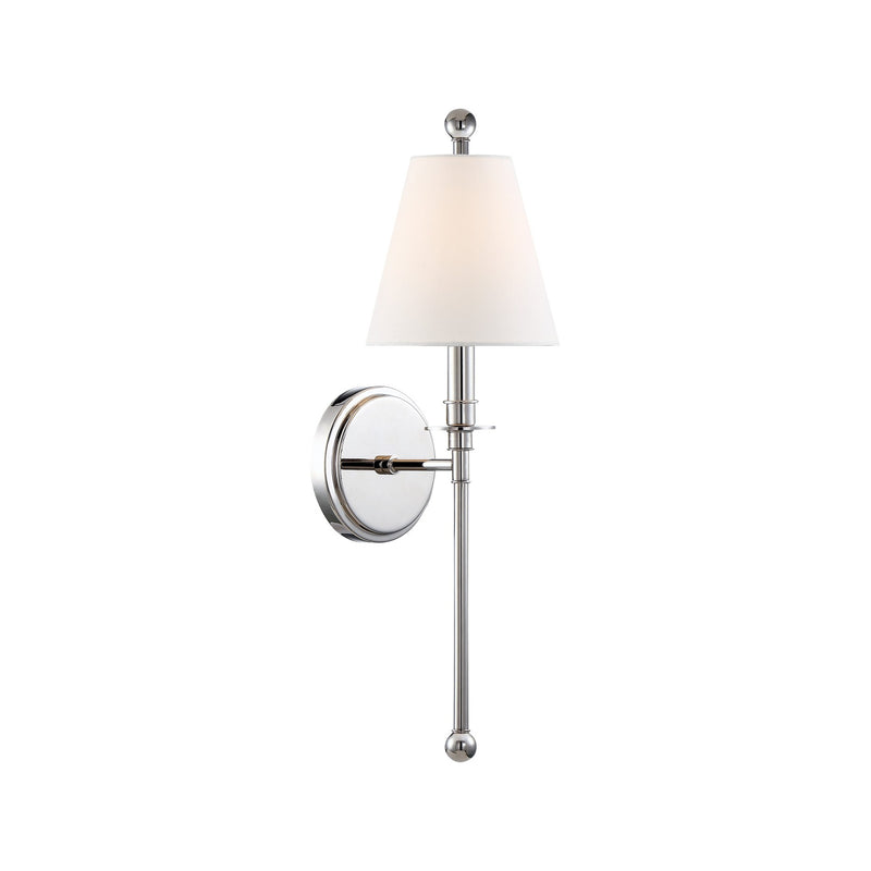 Riverdale 1 Light 6" Sconce in Polished Nickel