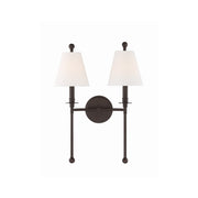 Riverdale 2 Light 15" Sconce in Dark Bronze