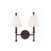 Riverdale 2 Light 15" Sconce in Dark Bronze