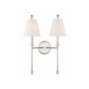 Riverdale 2 Light 15" Sconce in Polished Nickel