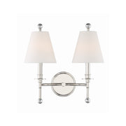Riverdale 2 Light 15" Sconce in Polished Nickel