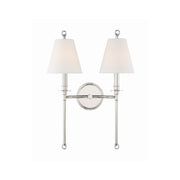 Riverdale 2 Light 15" Sconce in Polished Nickel