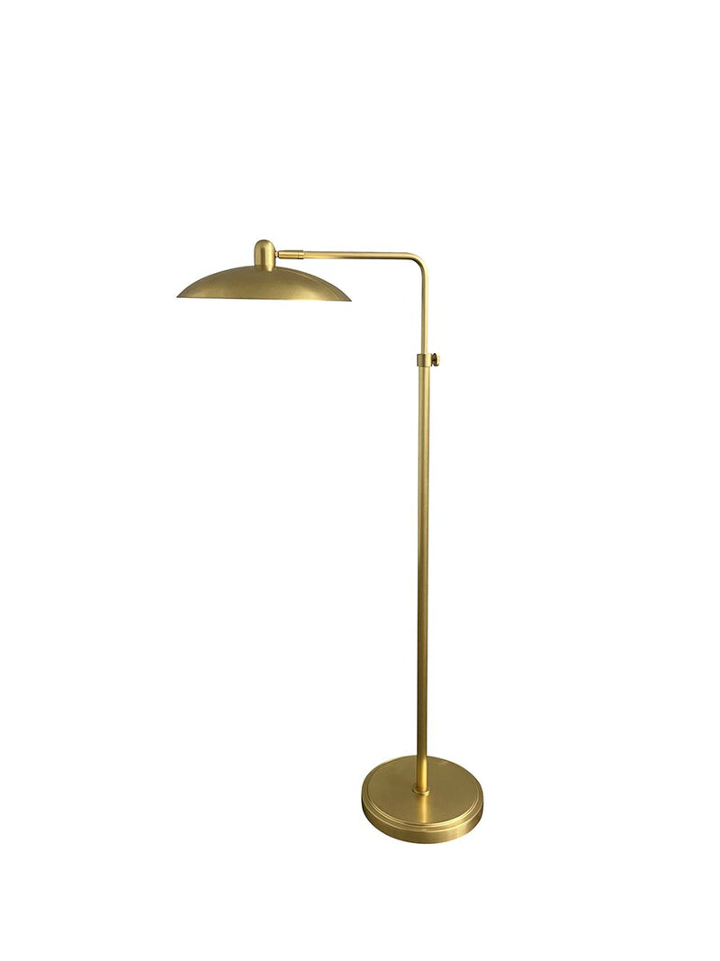 Ridgeline Adjustable Floor Lamp in Natural Brass