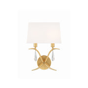 Rollins 2 Light 10" Sconce in Antique Gold