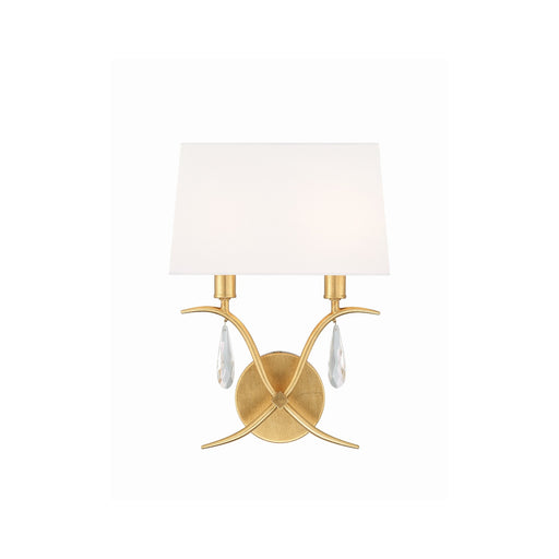 Rollins 2 Light 10" Sconce in Antique Gold
