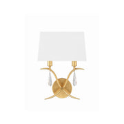Rollins 2 Light 10" Sconce in Antique Gold