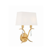 Rollins 2 Light 10" Sconce in Antique Gold