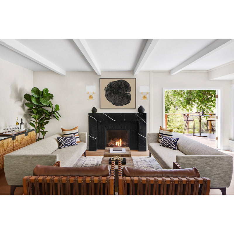 Rollins 2 Light 10" Sconce in Antique Gold in a room setting
