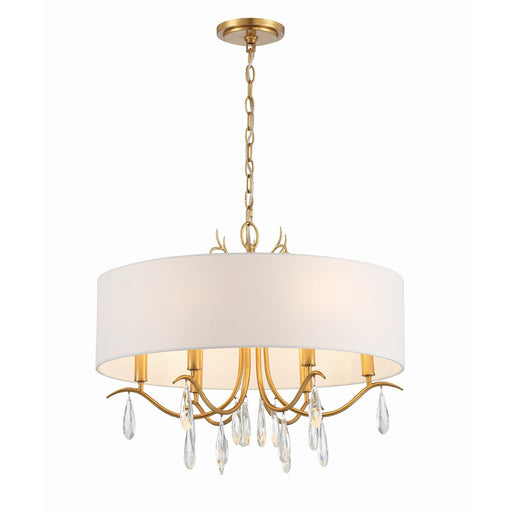 Rollins 6 Light 24" Chandelier in Antique Gold