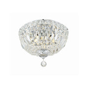 Roslyn 3 Light 10" Flush Mount in Polished Chrome