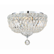 Roslyn 3 Light 10" Flush Mount in Polished Chrome