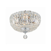 Roslyn 4 Light 12" Flush Mount in Polished Chrome