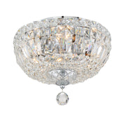 Roslyn 4 Light 12" Flush Mount in Polished Chrome