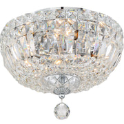 Roslyn 4 Light 12" Flush Mount in Polished Chrome