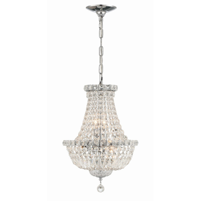 Roslyn 5 Light 12" Chandelier in Polished Chrome