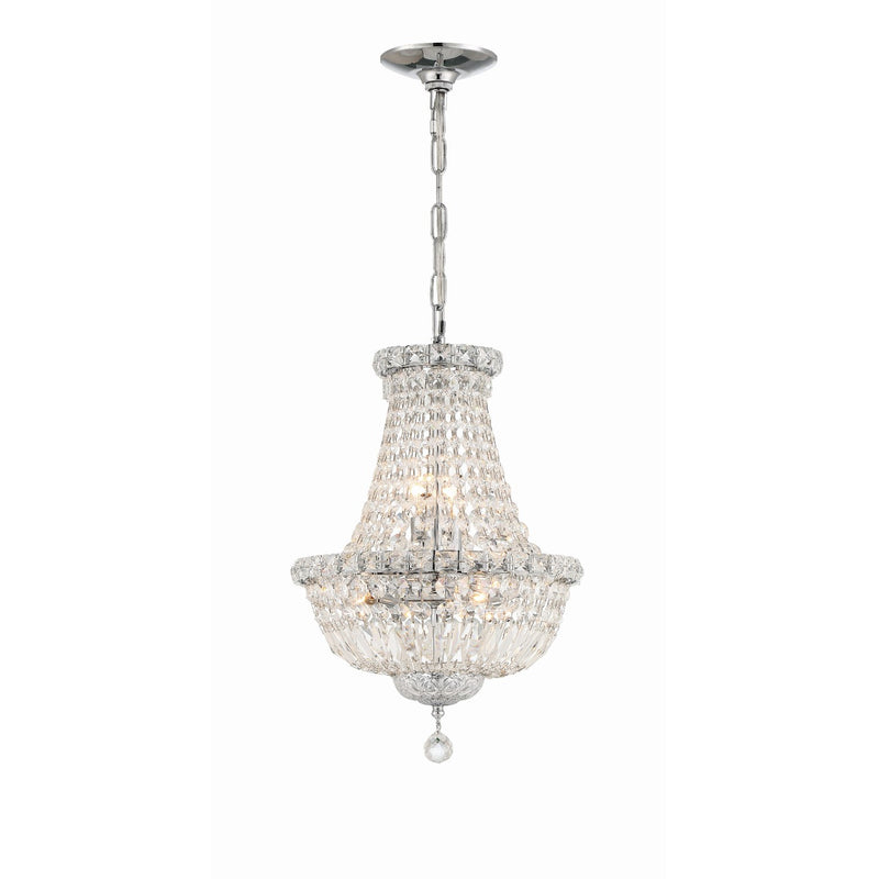 Roslyn 5 Light 12" Chandelier in Polished Chrome