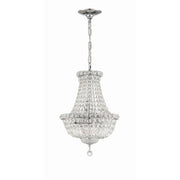 Roslyn 5 Light 12" Chandelier in Polished Chrome