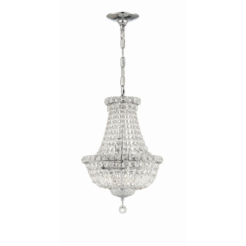 Roslyn 5 Light 12" Chandelier in Polished Chrome