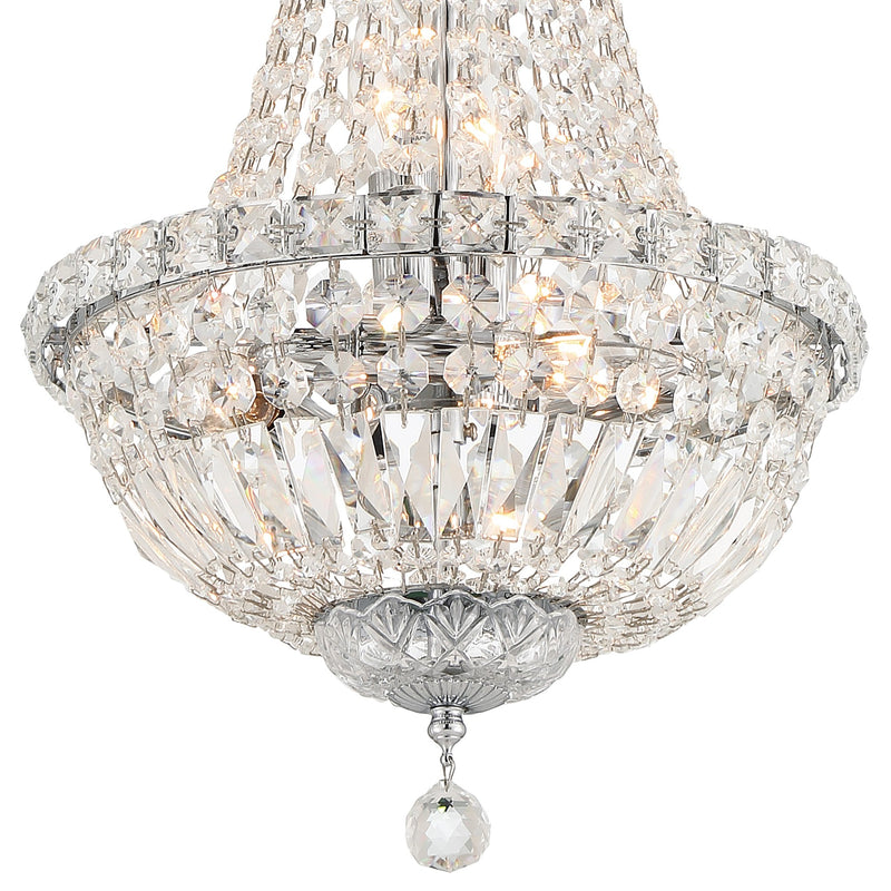 Roslyn 5 Light 12" Chandelier in Polished Chrome