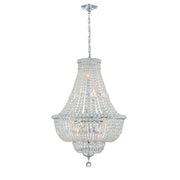 Roslyn 9 Light 22" Chandelier in Polished Chrome
