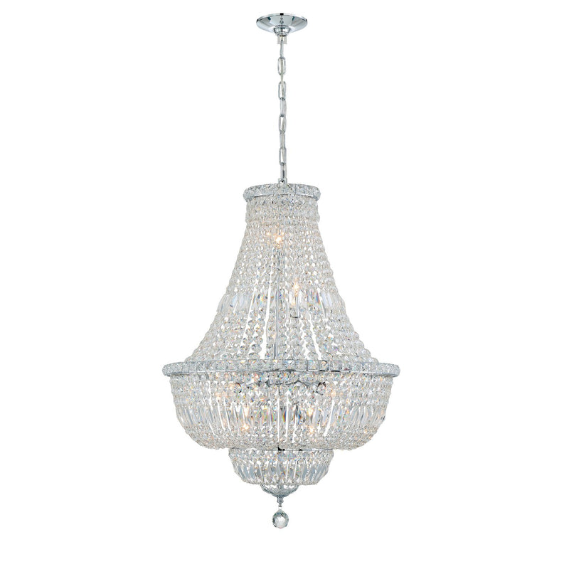 Roslyn 9 Light 22" Chandelier in Polished Chrome