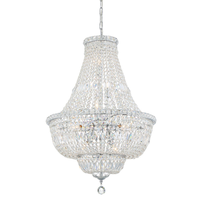 Roslyn 9 Light 22" Chandelier in Polished Chrome