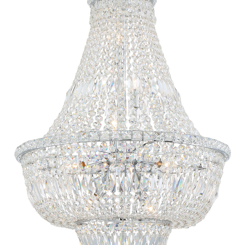 Roslyn 9 Light 22" Chandelier in Polished Chrome