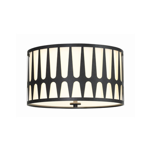 Royston 3 Light 18" Flush Mount in Black