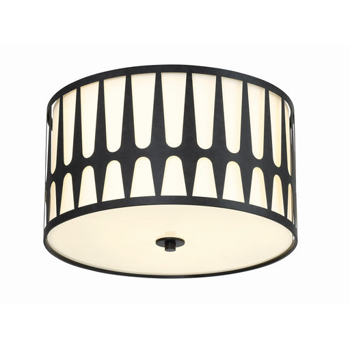Royston 3 Light 18" Flush Mount in Black