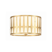 Royston 3 Light 18" Flush Mount in Antique Gold