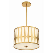 Royston 3 Light 15" Pendant in Antique Gold