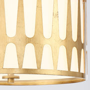 Royston 3 Light 15" Pendant in Antique Gold