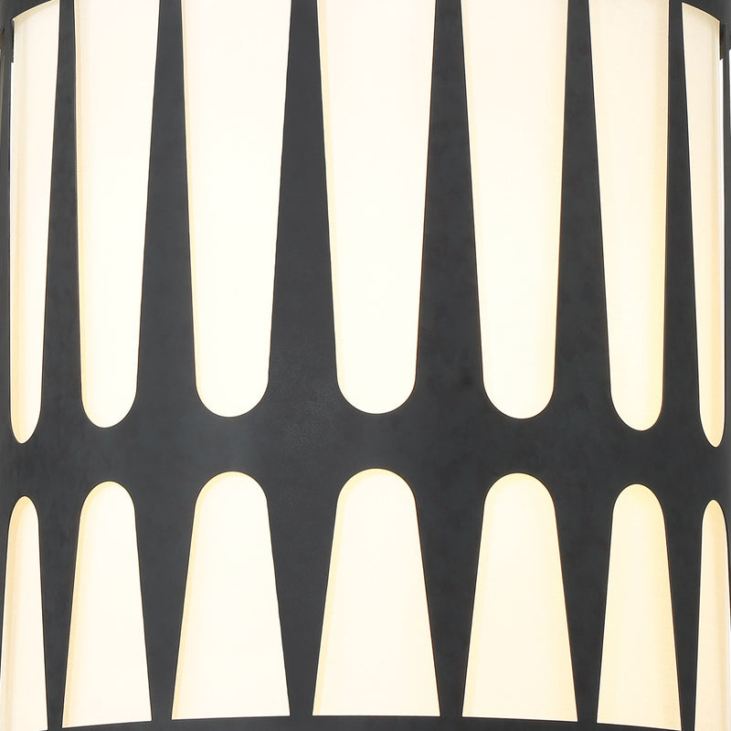 Royston 4 Light 17" Pendant in Black