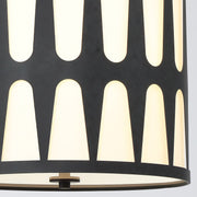 Royston 4 Light 17" Pendant in Black