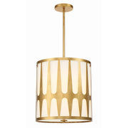 Royston 4 Light 17" Pendant in Antique Gold