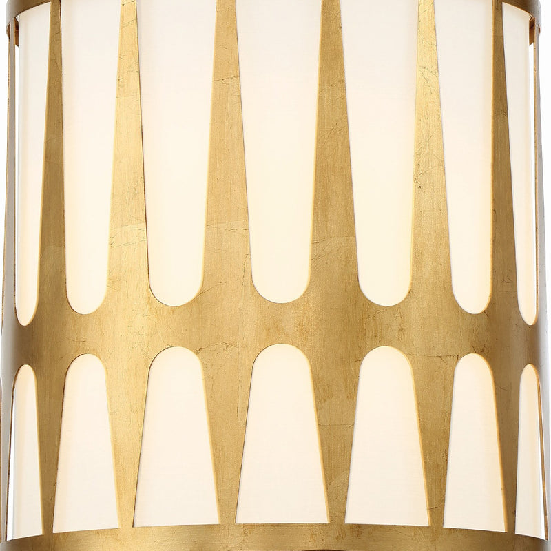 Royston 4 Light 17" Pendant in Antique Gold