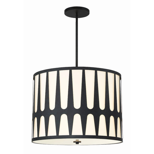Royston 5 Light 24" Pendant in Black